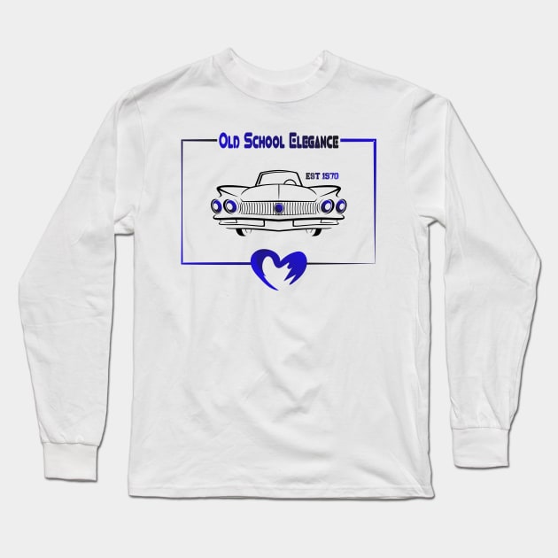 cars classic vintage elegence lovers old school 1970s Long Sleeve T-Shirt by Mirak-store 